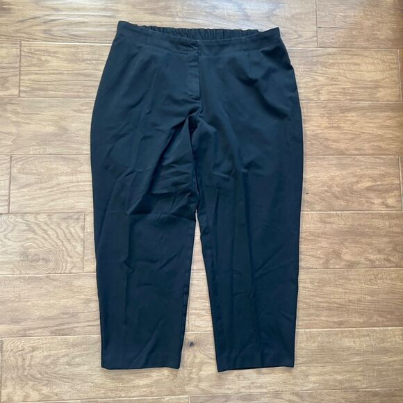 Talbots Woman Petites Heritage Dress Pants Size 20WP Black Career - Picture 1 of 10